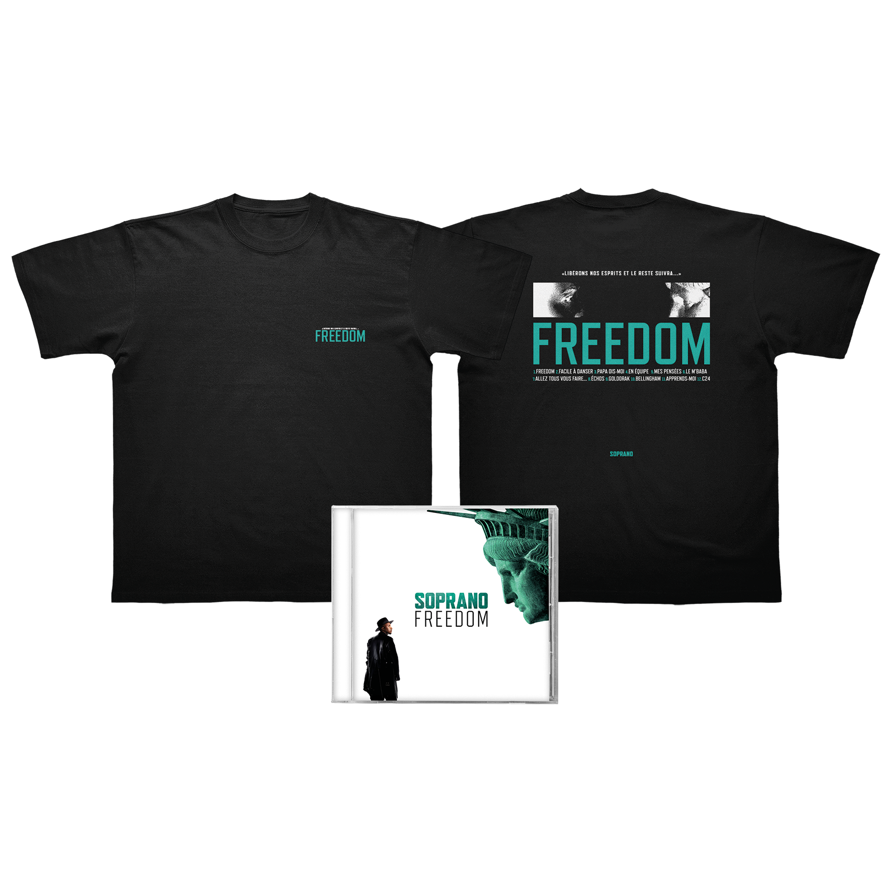 PACK ENFANT CD + TEE (COULEUR AU CHOIX) "FREEDOM"